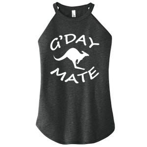 GDay Mate Australian Australia Land Down Under Women's Perfect Tri Rocker Tank