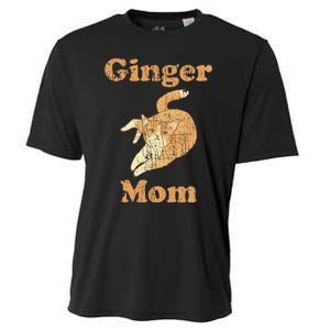 Ginger Mom Adorable Cat Feline Lover Cat Mom Cooling Performance Crew T-Shirt