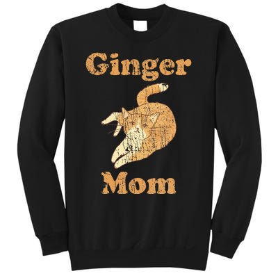 Ginger Mom Adorable Cat Feline Lover Cat Mom Sweatshirt