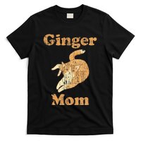 Ginger Mom Adorable Cat Feline Lover Cat Mom T-Shirt