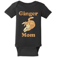 Ginger Mom Adorable Cat Feline Lover Cat Mom Baby Bodysuit