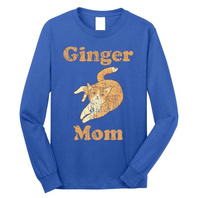 Ginger Mom Adorable Cat Feline Lover Long Sleeve Shirt