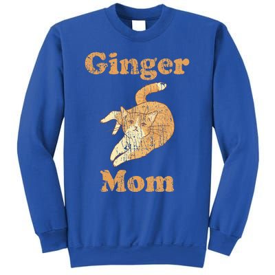 Ginger Mom Adorable Cat Feline Lover Sweatshirt