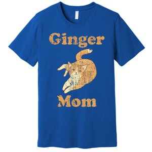 Ginger Mom Adorable Cat Feline Lover Premium T-Shirt