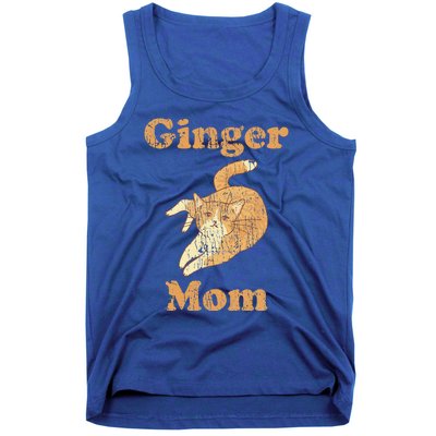 Ginger Mom Adorable Cat Feline Lover Tank Top