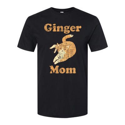 Ginger Mom Adorable Cat Feline Lover Softstyle® CVC T-Shirt