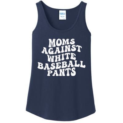 Groovy Moms Against White Baseball Pants Ladies Essential Tank