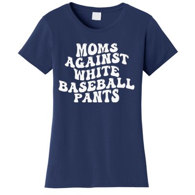 Groovy Moms Against White Baseball Pants Women's T-Shirt