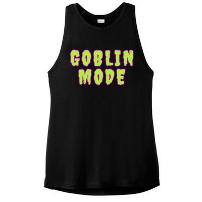 Goblin Mode Animals Going Goblin Mode Ladies PosiCharge Tri-Blend Wicking Tank