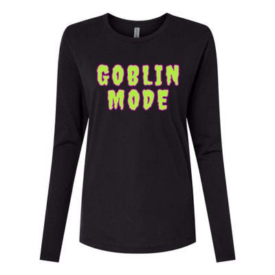 Goblin Mode Animals Going Goblin Mode Womens Cotton Relaxed Long Sleeve T-Shirt