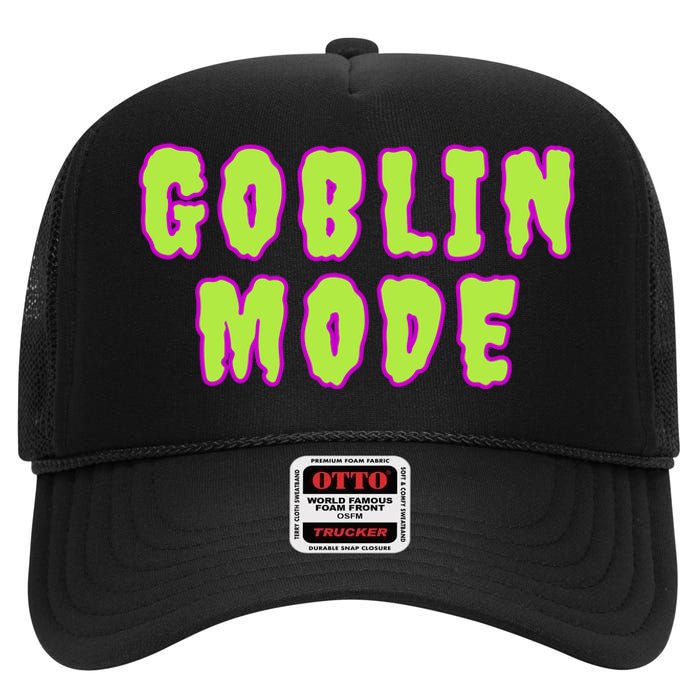 Goblin Mode Animals Going Goblin Mode High Crown Mesh Back Trucker Hat