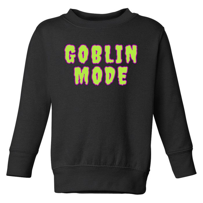 Goblin Mode Animals Going Goblin Mode Toddler Sweatshirt