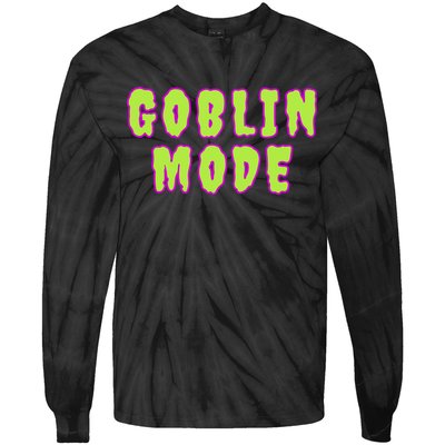Goblin Mode Animals Going Goblin Mode Tie-Dye Long Sleeve Shirt