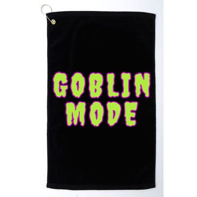 Goblin Mode Animals Going Goblin Mode Platinum Collection Golf Towel