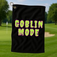 Goblin Mode Animals Going Goblin Mode Golf Towel