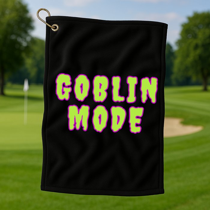 Goblin Mode Animals Going Goblin Mode Golf Towel