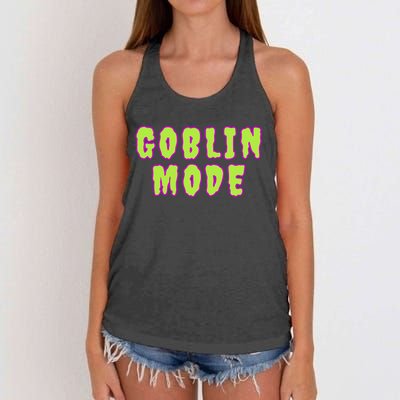 Goblin Mode Animals Going Goblin Mode Women's Knotted Racerback Tank