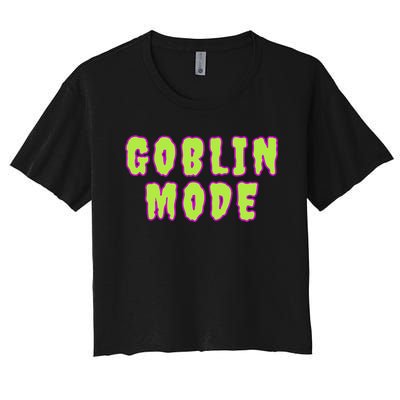 Goblin Mode Animals Going Goblin Mode Women's Crop Top Tee