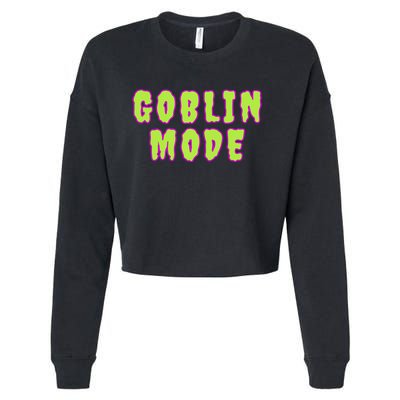 Goblin Mode Animals Going Goblin Mode Cropped Pullover Crew