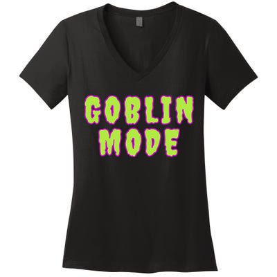 Goblin Mode Animals Going Goblin Mode Women's V-Neck T-Shirt