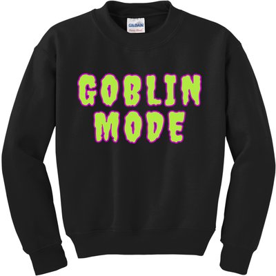 Goblin Mode Animals Going Goblin Mode Kids Sweatshirt
