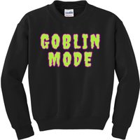 Goblin Mode Animals Going Goblin Mode Kids Sweatshirt