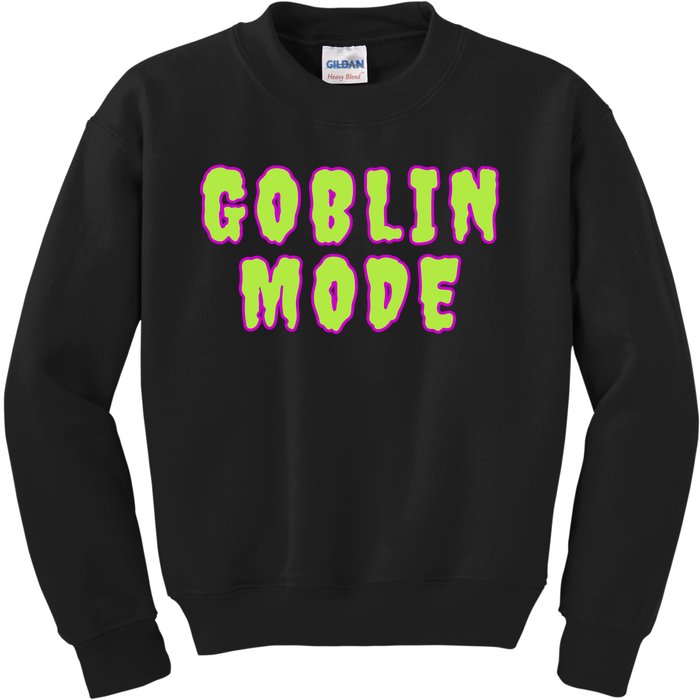 Goblin Mode Animals Going Goblin Mode Kids Sweatshirt