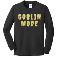 Goblin Mode Animals Going Goblin Mode Kids Long Sleeve Shirt