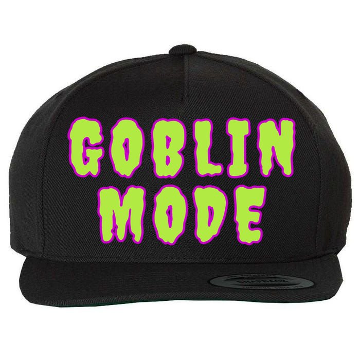 Goblin Mode Animals Going Goblin Mode Wool Snapback Cap