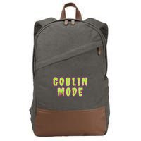 Goblin Mode Animals Going Goblin Mode Cotton Canvas Backpack