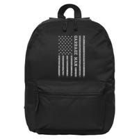 Garbage Man American Flag 16 in Basic Backpack
