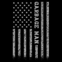 Garbage Man American Flag 16 in Basic Backpack
