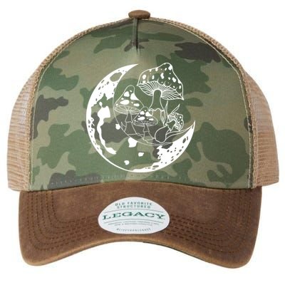 Goblincore Moon Aesthetic Dark Academia Mushroom Legacy Tie Dye Trucker Hat