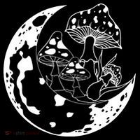Goblincore Moon Aesthetic Dark Academia Mushroom City Backpack