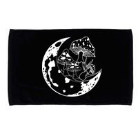 Goblincore Moon Aesthetic Dark Academia Mushroom Microfiber Hand Towel