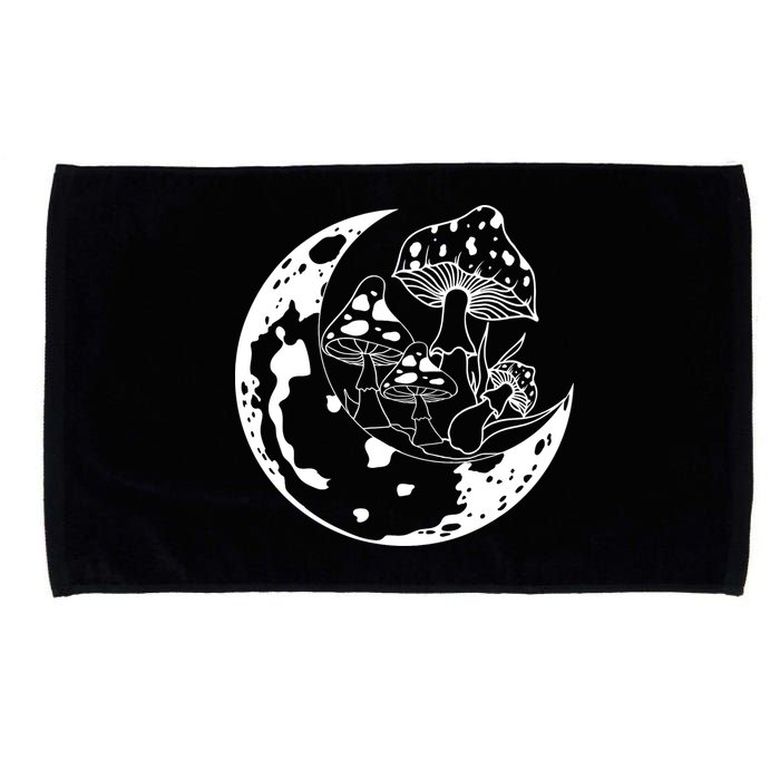Goblincore Moon Aesthetic Dark Academia Mushroom Microfiber Hand Towel