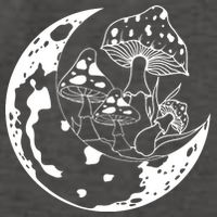 Goblincore Moon Aesthetic Dark Academia Mushroom Vector Backpack