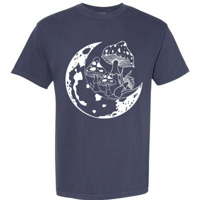 Goblincore Moon Aesthetic Dark Academia Mushroom Garment-Dyed Heavyweight T-Shirt