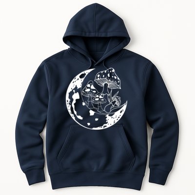 Goblincore Moon Aesthetic Dark Academia Mushroom Hoodie