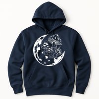 Goblincore Moon Aesthetic Dark Academia Mushroom Hoodie