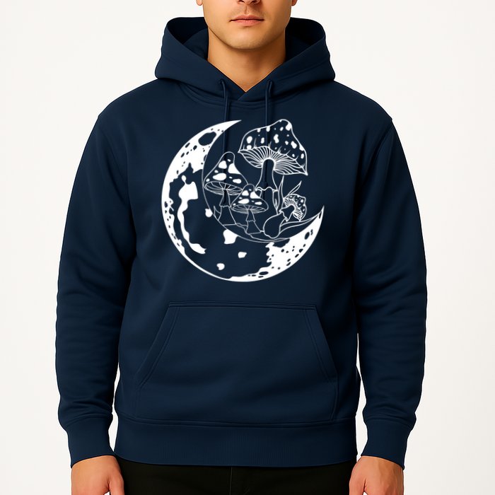 Goblincore Moon Aesthetic Dark Academia Mushroom Hoodie