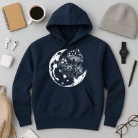 Goblincore Moon Aesthetic Dark Academia Mushroom Hoodie