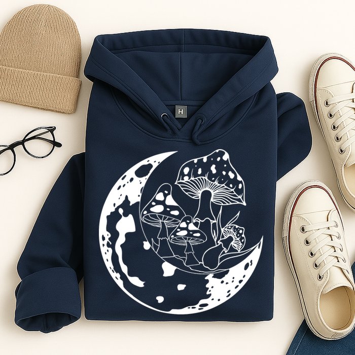 Goblincore Moon Aesthetic Dark Academia Mushroom Hoodie