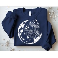 Goblincore Moon Aesthetic Dark Academia Mushroom Sweatshirt
