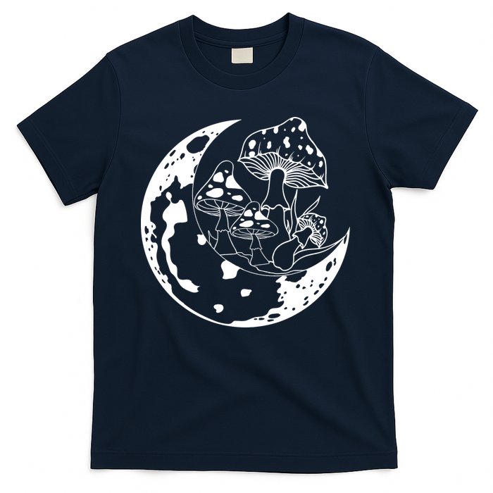 Goblincore Moon Aesthetic Dark Academia Mushroom T-Shirt