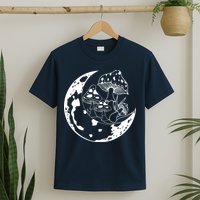 Goblincore Moon Aesthetic Dark Academia Mushroom T-Shirt