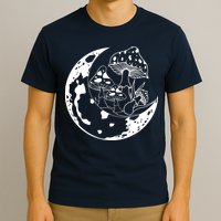 Goblincore Moon Aesthetic Dark Academia Mushroom T-Shirt