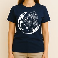 Goblincore Moon Aesthetic Dark Academia Mushroom T-Shirt