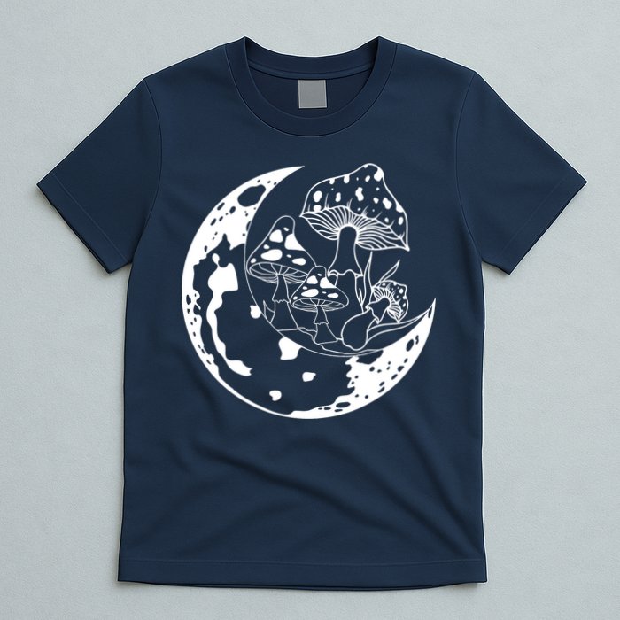 Goblincore Moon Aesthetic Dark Academia Mushroom T-Shirt