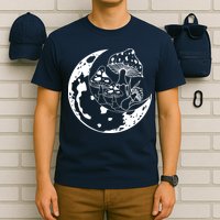 Goblincore Moon Aesthetic Dark Academia Mushroom T-Shirt